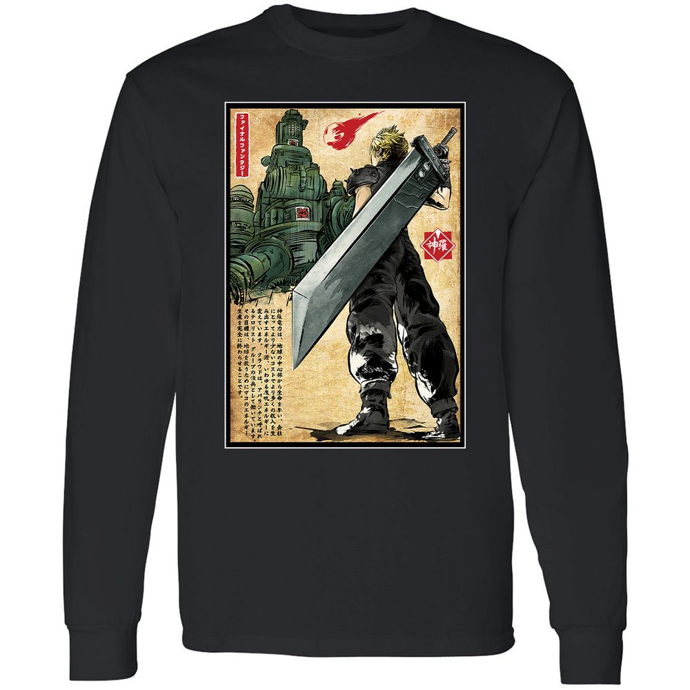 Long Sleeve T-Shirt - 62F49XUE - Black - 1