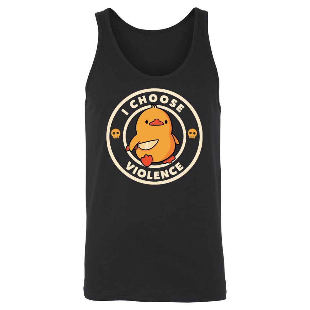 Unisex Jersey Tank - 4E5MSAJW - Black - 1