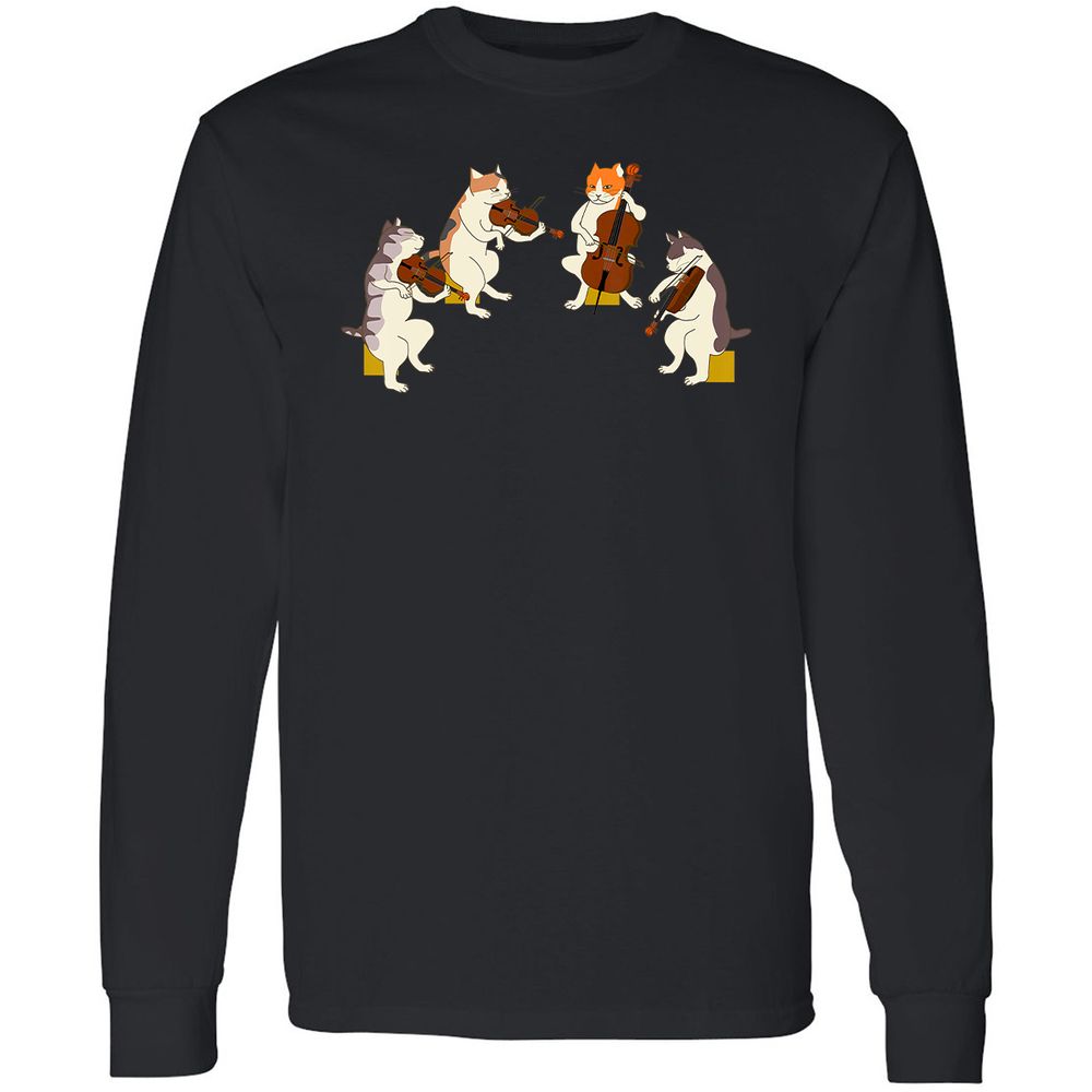 Long Sleeve T-Shirt - V2KNZXWS - Black - 1