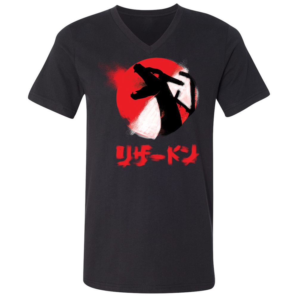 Unisex V-Neck T-Shirt - BWDK7NBD - Black - 1