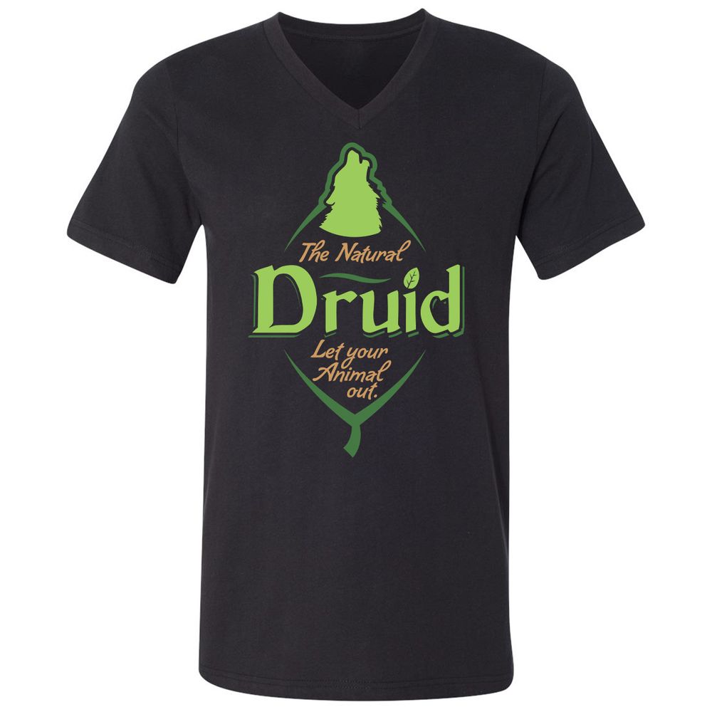 Unisex V-Neck T-Shirt - 9172F9ES - Black - 1