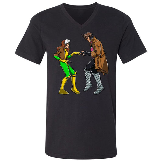 Unisex V-Neck T-Shirt - 6PEEXNZE - Black - 1