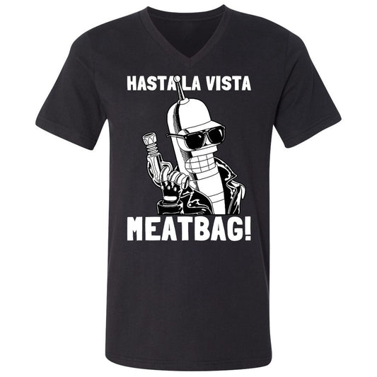 Unisex V-Neck T-Shirt - EZ16AKHX - Black - 1