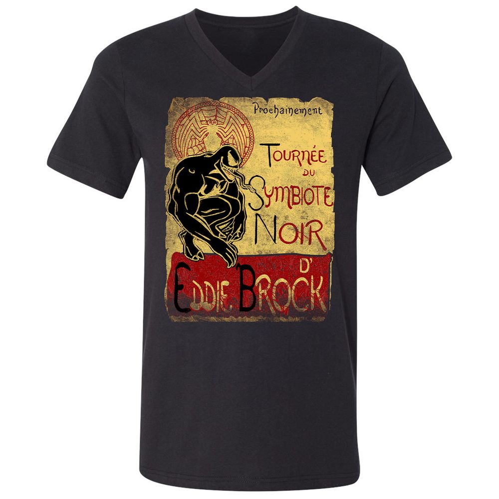 Unisex V-Neck T-Shirt - DLBVN3BX - Black - 1