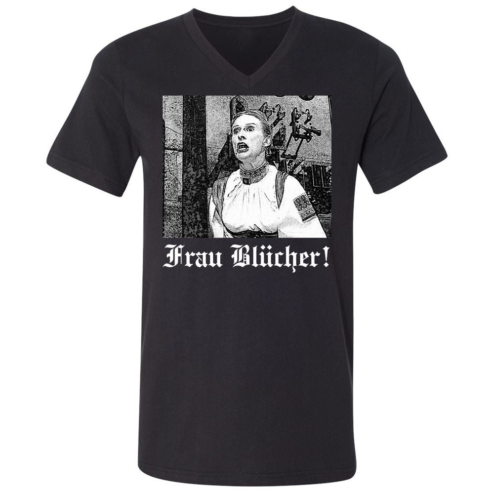 Unisex V-Neck T-Shirt - HQ9KY4Y8 - Black - 1