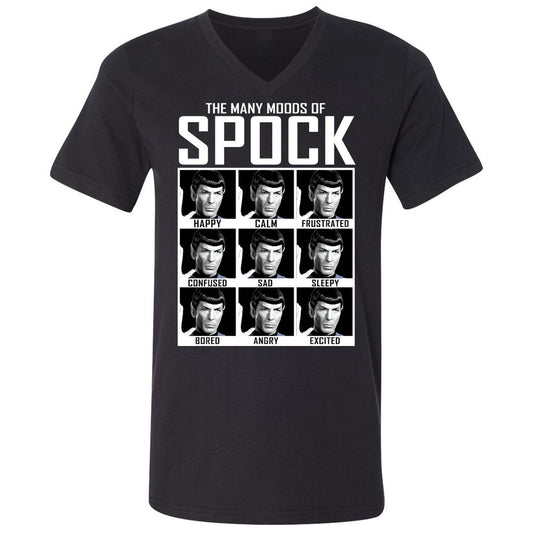 Unisex V-Neck T-Shirt - QJ743727 - Black - 1