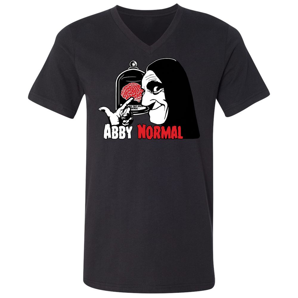 Unisex V-Neck T-Shirt - WKXHHZ8C - Black - 1