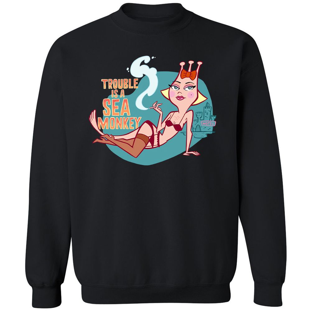 Classic Unisex Sweatshirt - 6X2RYR7D - Black - 1