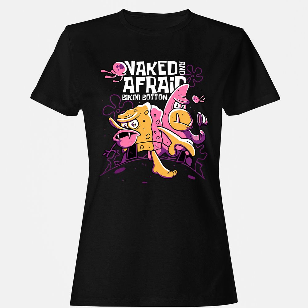 Women's T-Shirt - 4KJBJFST - Black - 1