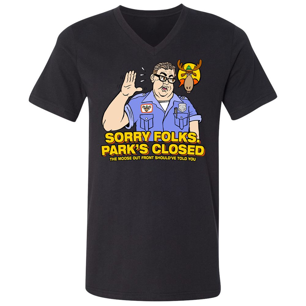Unisex V-Neck T-Shirt - DBGZWSC2 - Black - 1