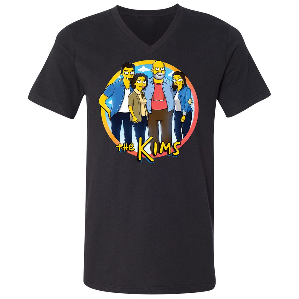 Unisex V-Neck T-Shirt - LK1MAGU7 - Black - 1