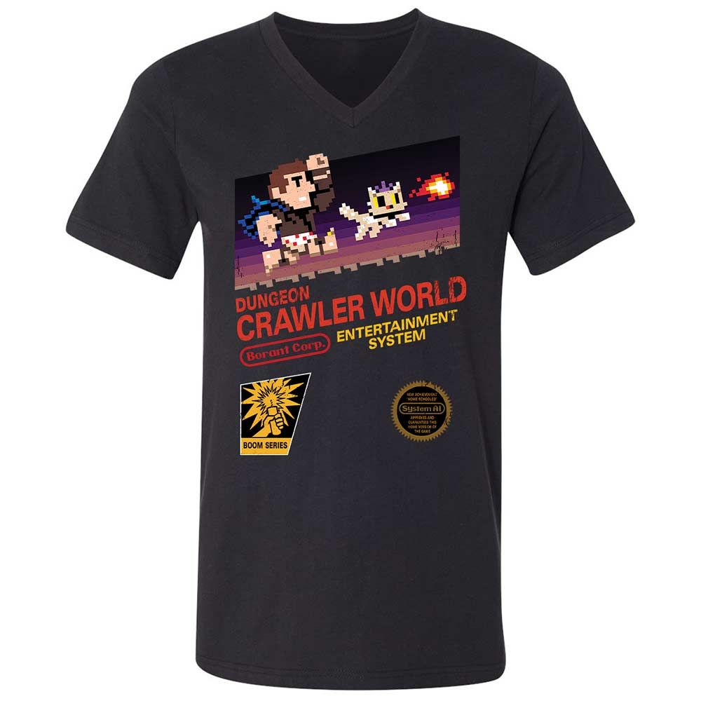 Unisex V-Neck T-Shirt - 4A2XHKXS - Black - 1