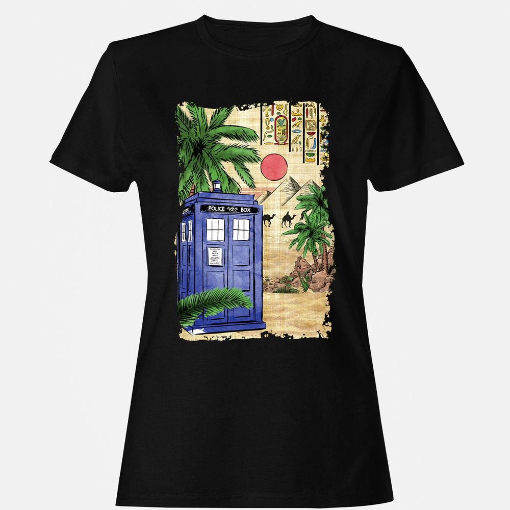 Women's T-Shirt - TXEWUJCD - Black - 1