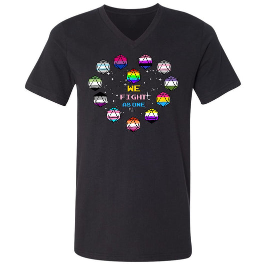 Unisex V-Neck T-Shirt - ENZTBB7N - Black - 1