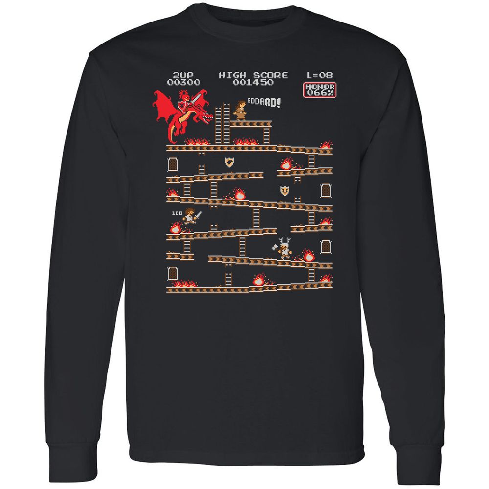 Long Sleeve T-Shirt - 3UL1MVSC - Black - 1