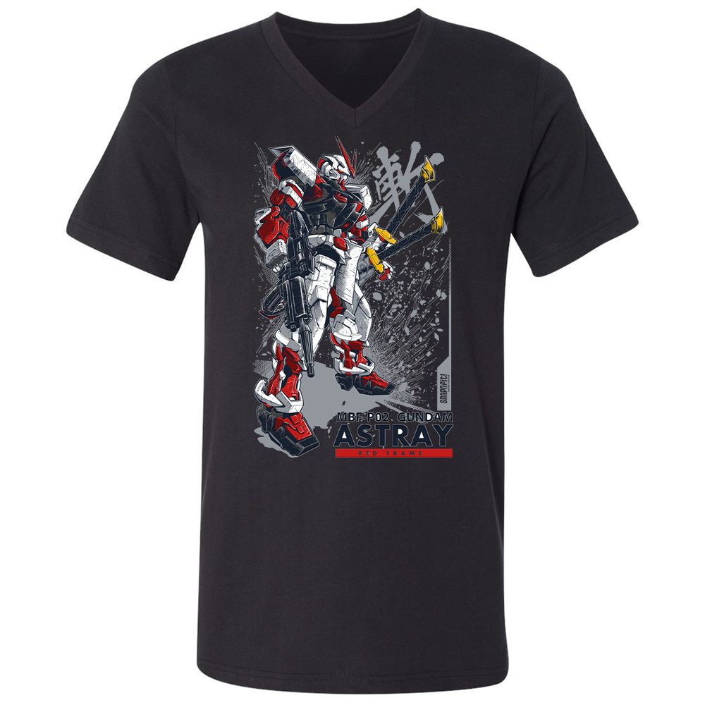 Unisex V-Neck T-Shirt - N2XZRY6U - Black - 1