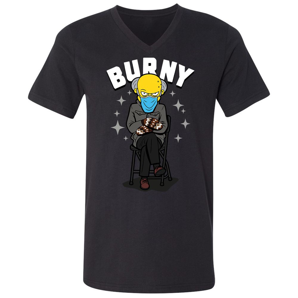 Unisex V-Neck T-Shirt - GCMK9PAW - Black - 1