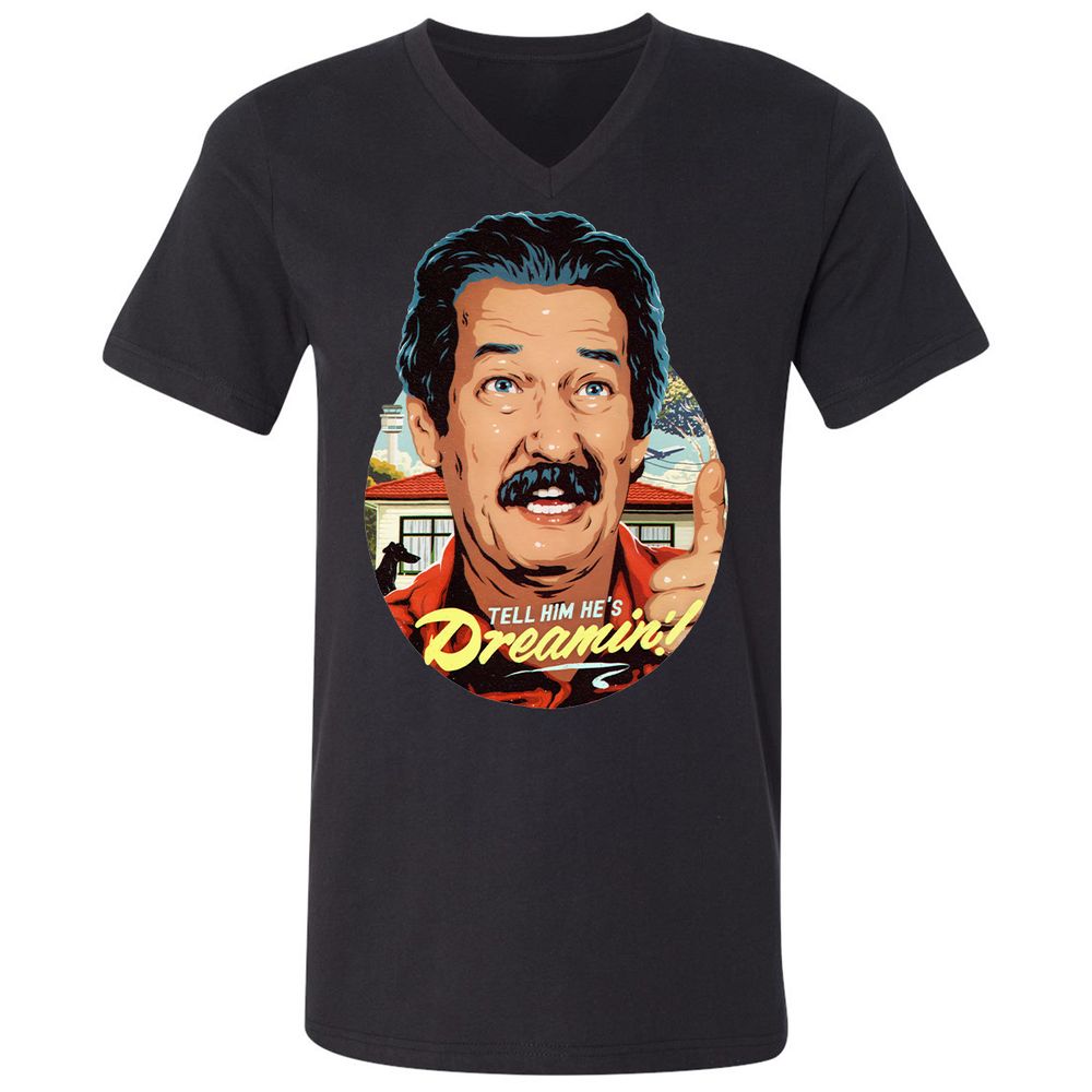 Unisex V-Neck T-Shirt - 34PLQZ3D - Black - 1