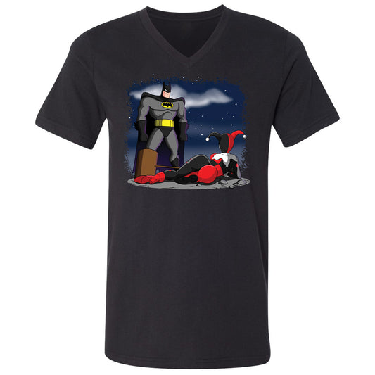 Unisex V-Neck T-Shirt - AAJ6FMAF - Black - 1