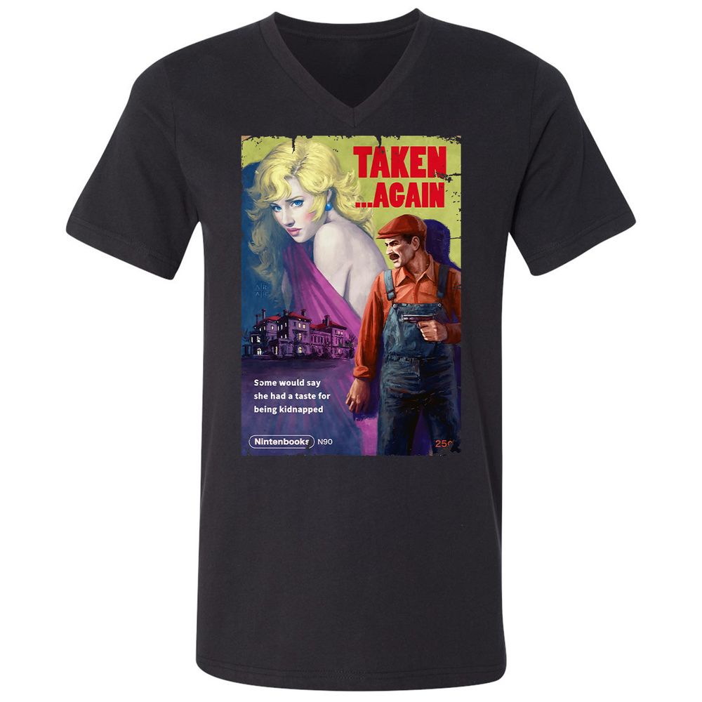 Unisex V-Neck T-Shirt - 476S3AUC - Black - 1