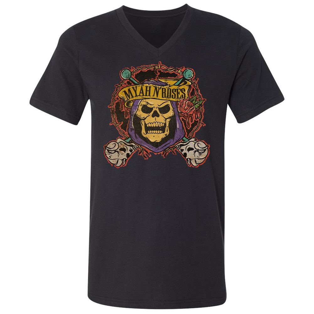 Unisex V-Neck T-Shirt - 2N8V84BP - Black - 1