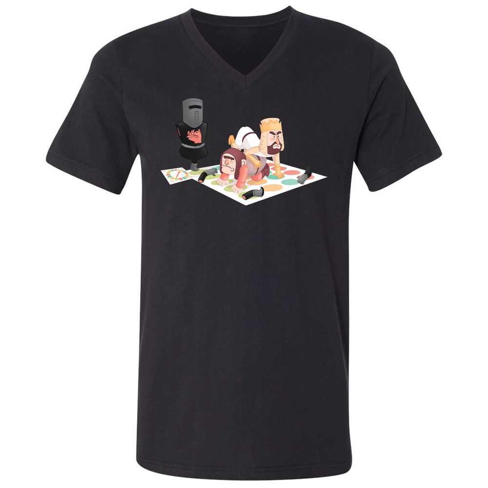 Unisex V-Neck T-Shirt - 262UKWCJ - Black - 1