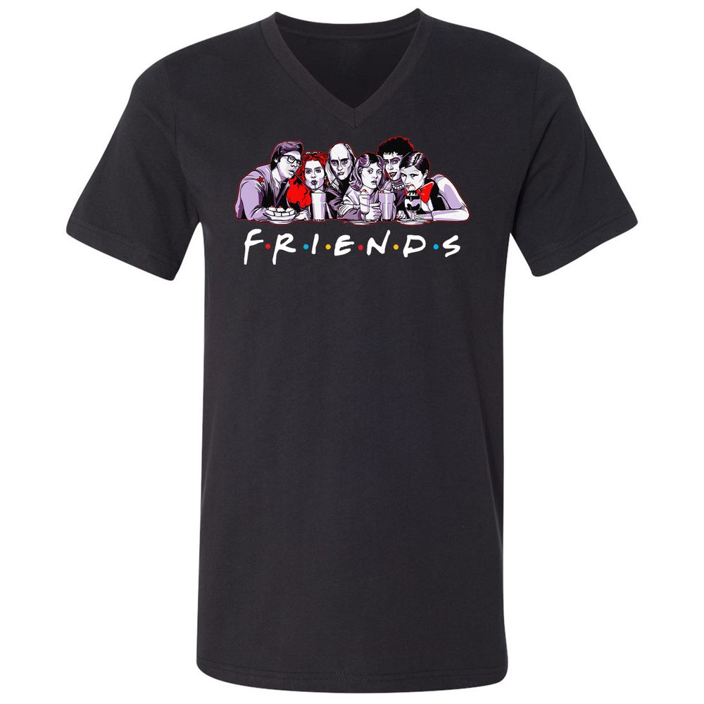 Unisex V-Neck T-Shirt - 3MB9EX6V - Black - 1