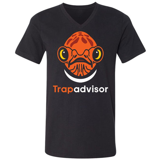 Unisex V-Neck T-Shirt - 37K9DTAN - Black - 1