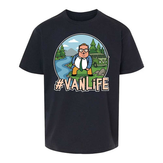 Vanlife living in a van down by the river - Black - 1