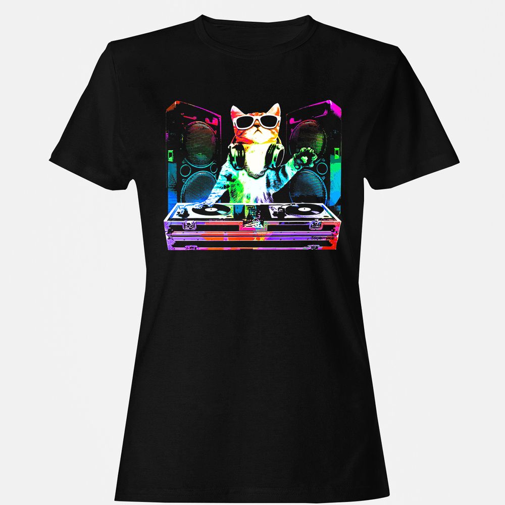 Women's T-Shirt - YDFGRTMQ - Black - 1