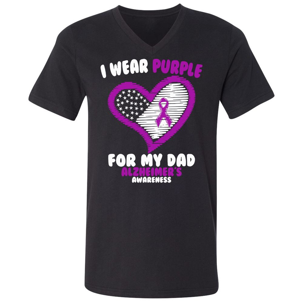 Unisex V-Neck T-Shirt - ZUBGE51U - Black - 1