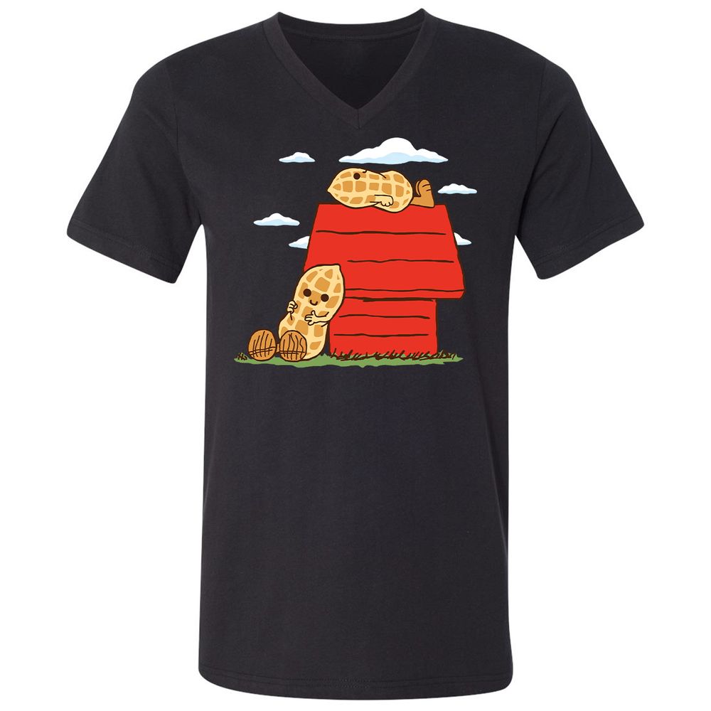 Unisex V-Neck T-Shirt - F8UHPUED - Black - 1