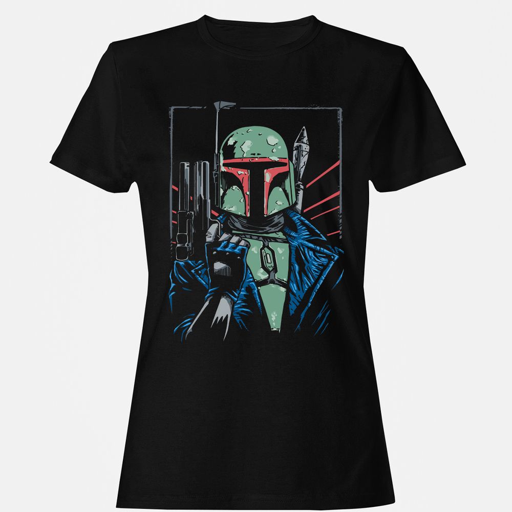 Women's T-Shirt - HGQRSK83 - Black - 1