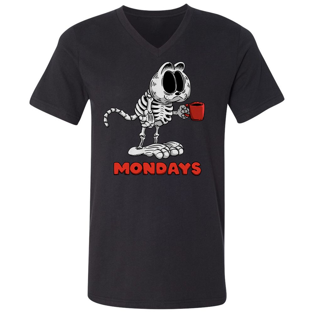 Unisex V-Neck T-Shirt - VSCKE4EM - Black - 1
