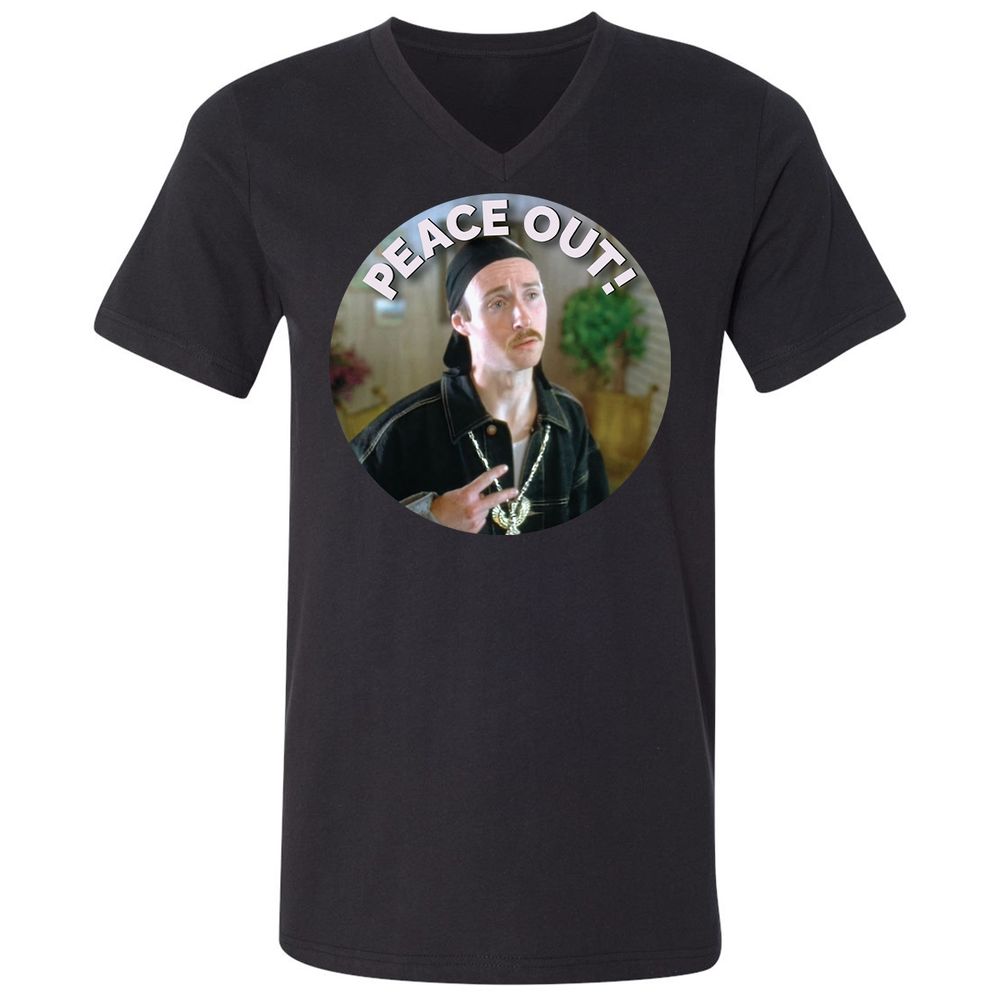 Unisex V-Neck T-Shirt - UNNGUHVA - Black - 1