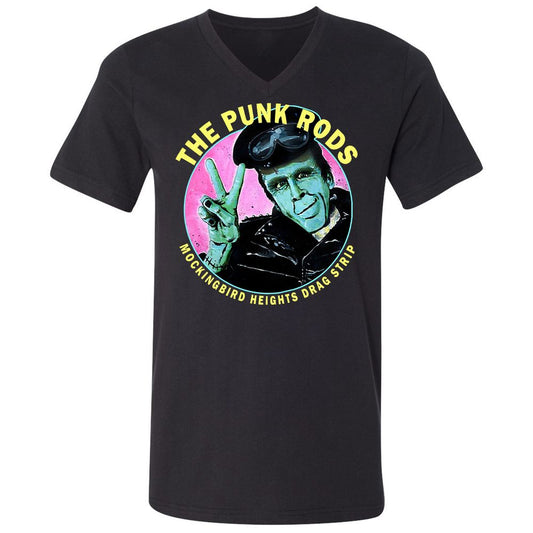 Unisex V-Neck T-Shirt - Y84JA9WL - Black - 1