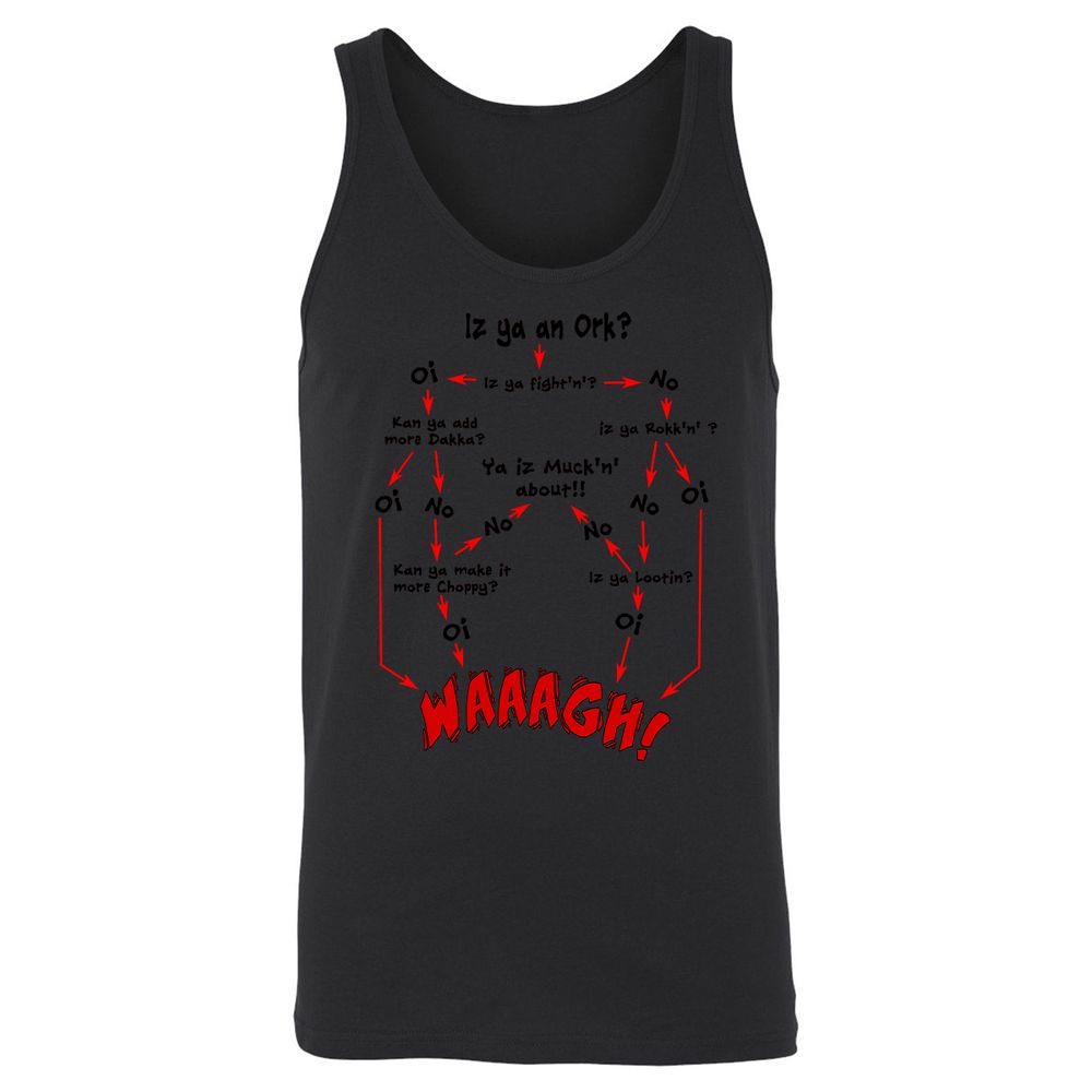 Unisex Jersey Tank - UYUQK5J4 - Black - 1