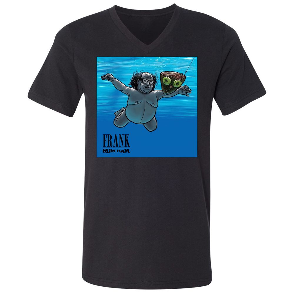 Unisex V-Neck T-Shirt - 98ADVRFA - Black - 1
