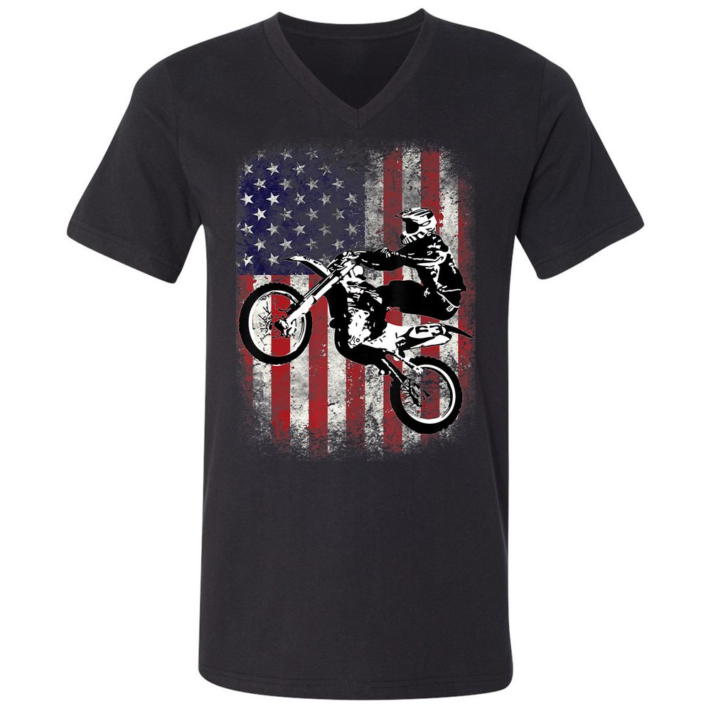 Unisex V-Neck T-Shirt - 7EDSG3VG - Black - 1