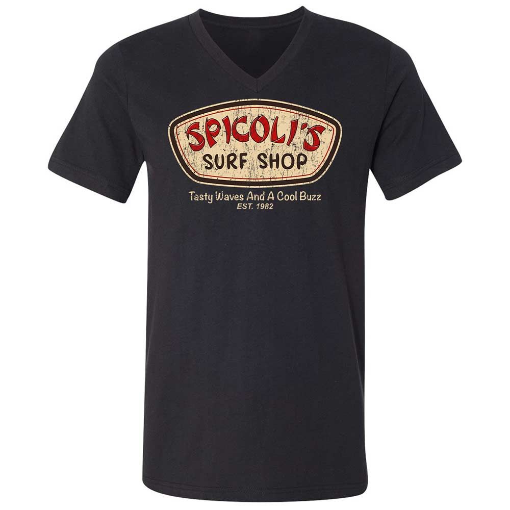 Unisex V-Neck T-Shirt - 7CDQ9Z8J - Black - 1