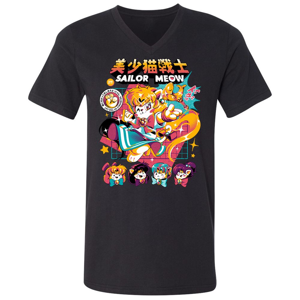 Unisex V-Neck T-Shirt - 2JX55DXD - Black - 1