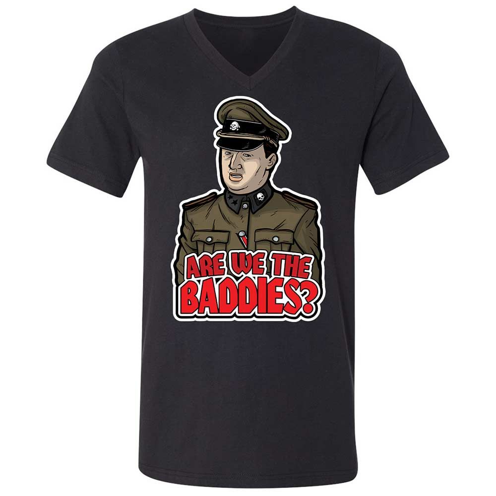 Unisex V-Neck T-Shirt - T4VSMETK - Black - 1