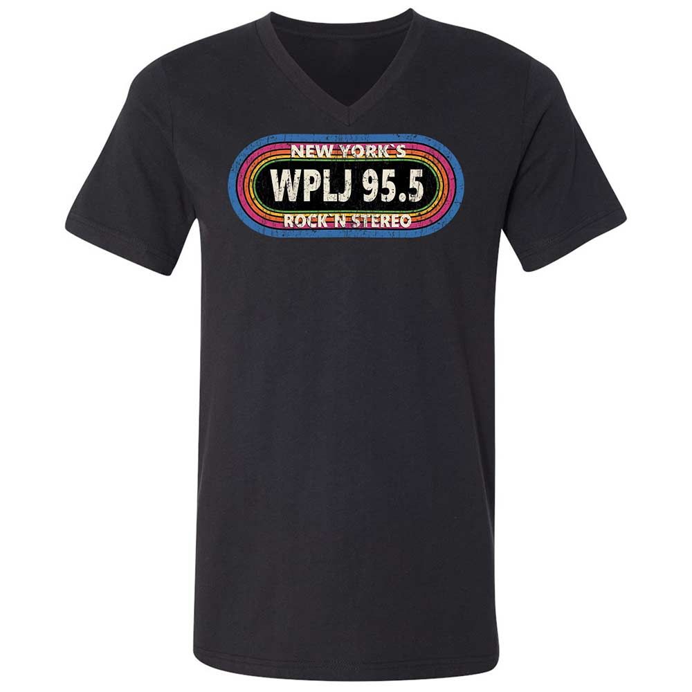 Unisex V-Neck T-Shirt - XNZBBGN7 - Black - 1