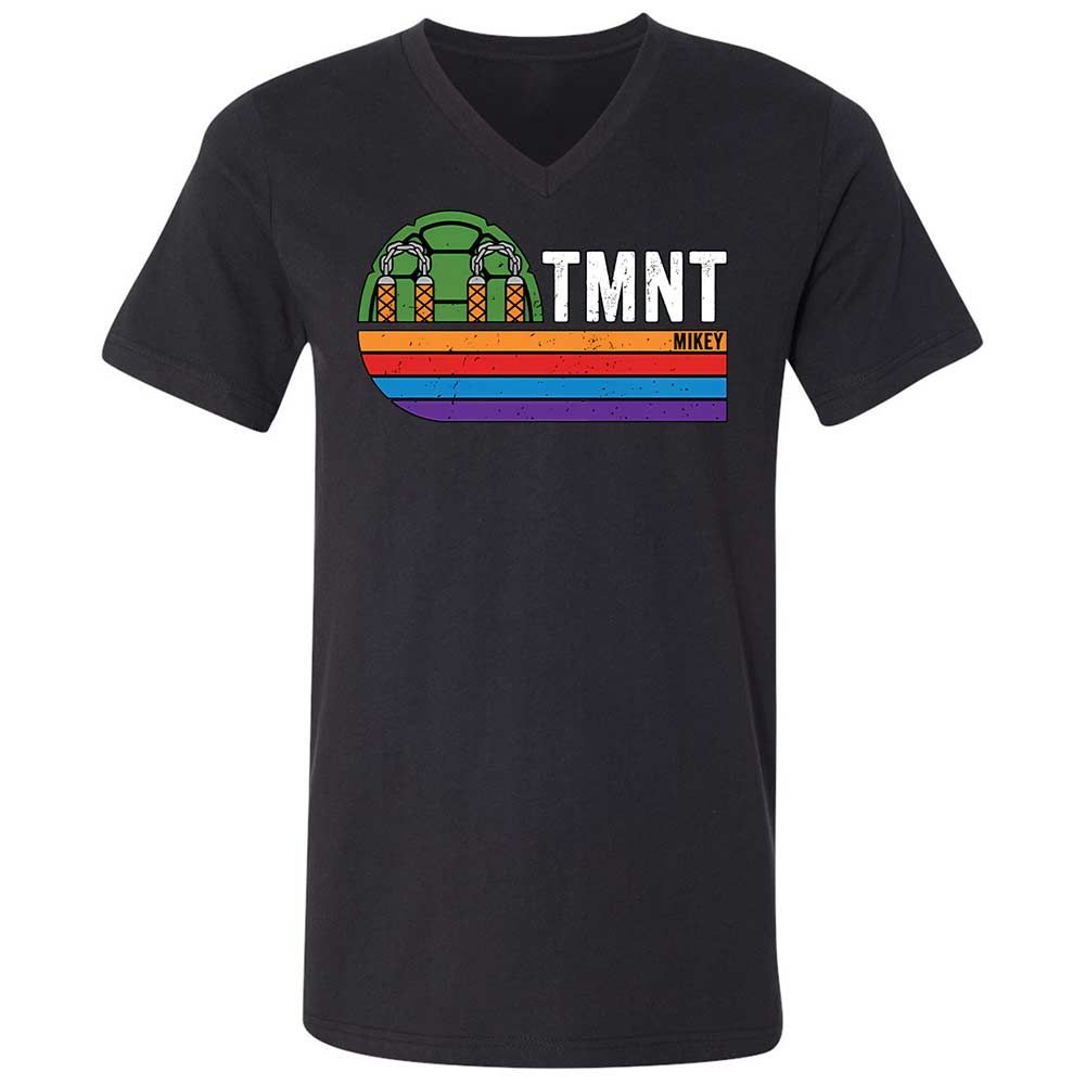 Unisex V-Neck T-Shirt - D3WBKVT1 - Black - 1