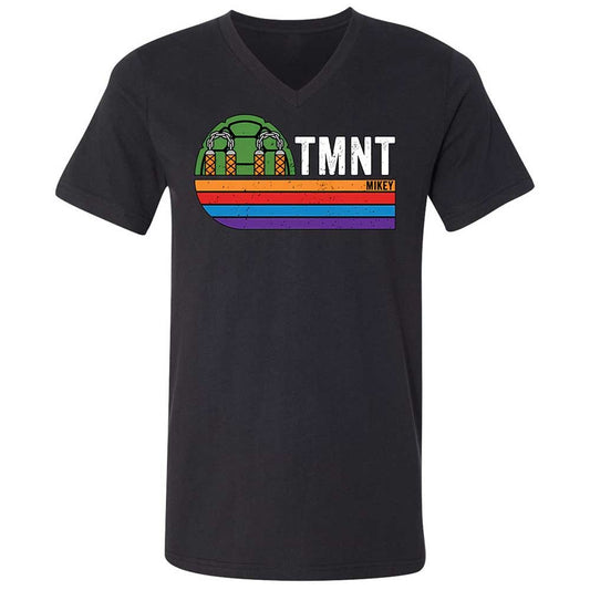 Unisex V-Neck T-Shirt - D3WBKVT1 - Black - 1