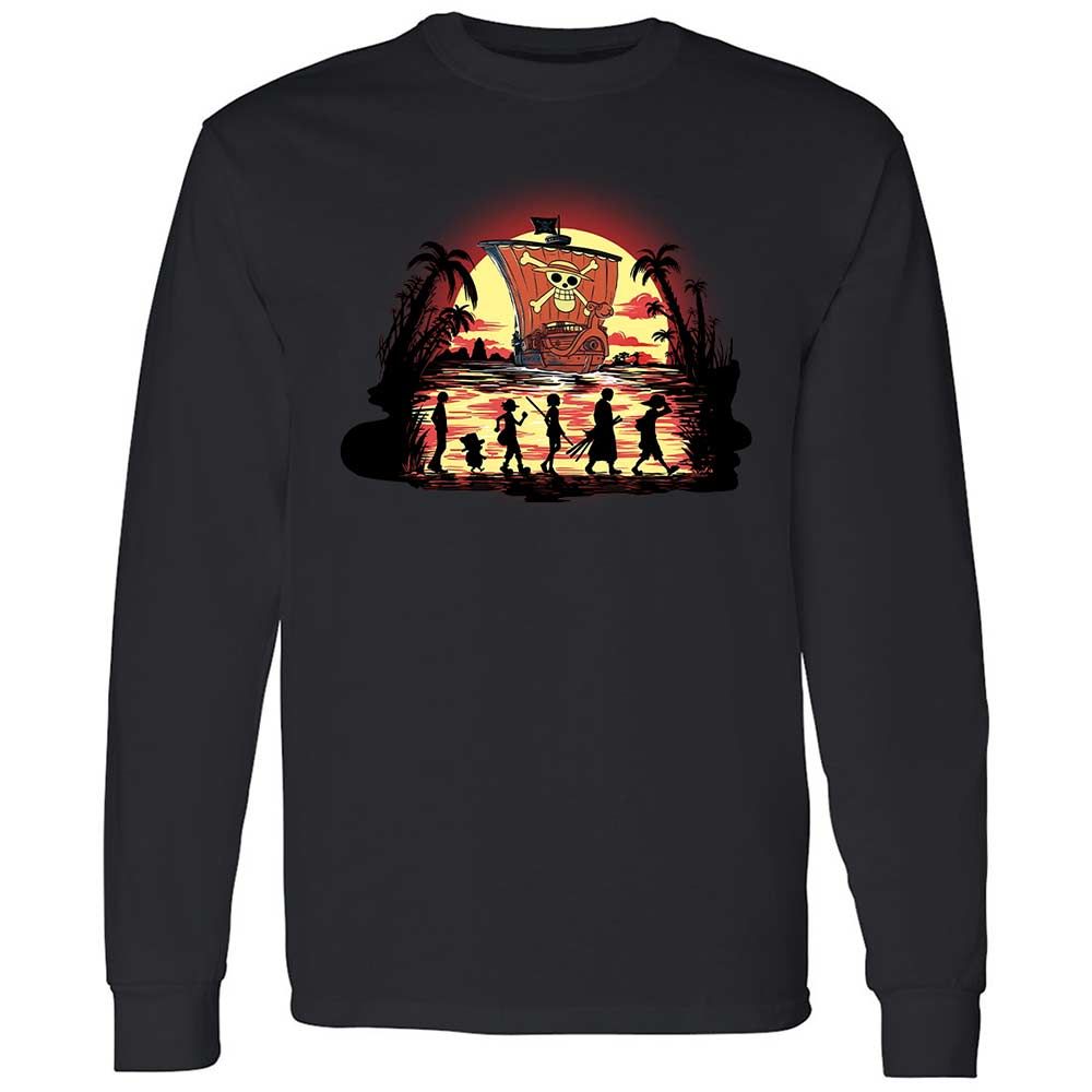 Long Sleeve T-Shirt - C1DKB4H2 - Black - 1
