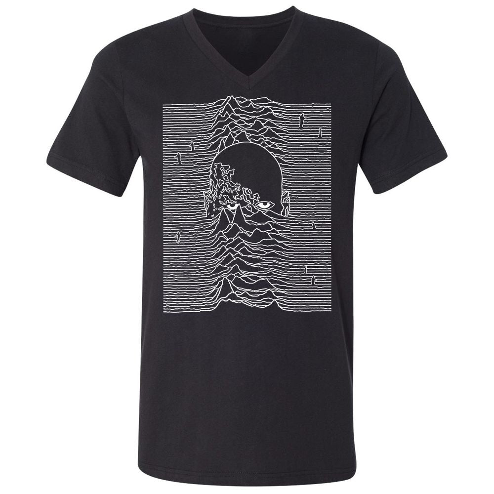 Unisex V-Neck T-Shirt - K6BHUPZK - Black - 1