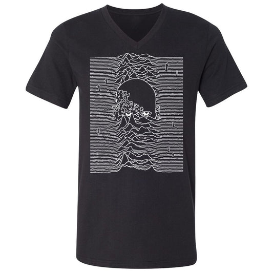 Unisex V-Neck T-Shirt - K6BHUPZK - Black - 1