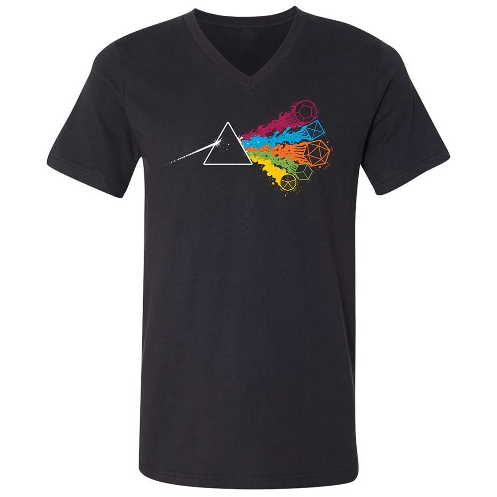 Unisex V-Neck T-Shirt - FLF8HUJN - Black - 1