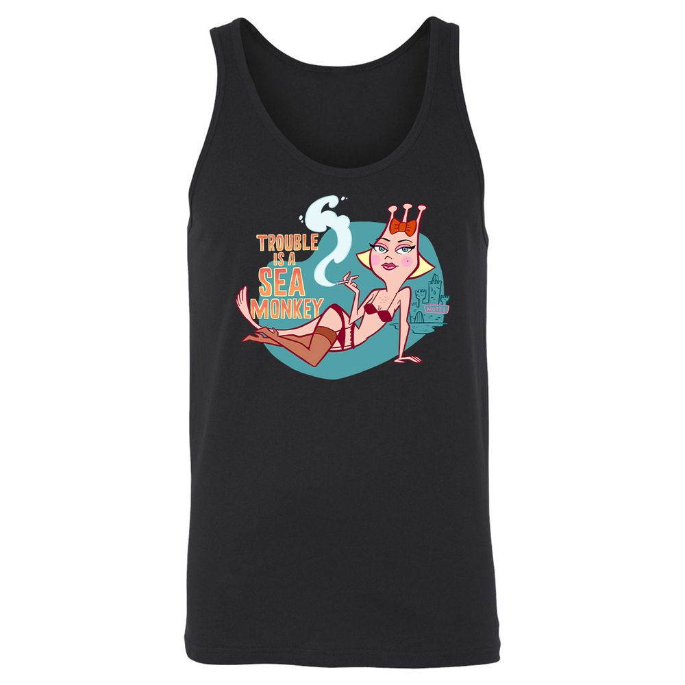 Unisex Jersey Tank - VS9D9TVT - Black - 1